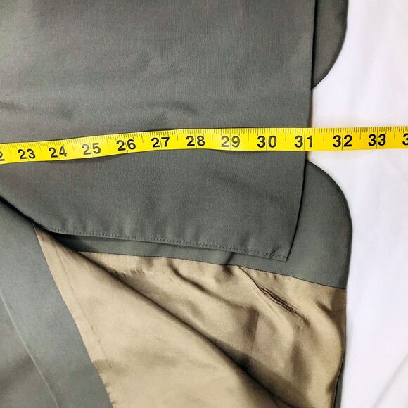 Brooks Brothers Vintage Sport Coat Canvas Cotton Khaki Green Gray 44 Blazer - Picture 9 of 14